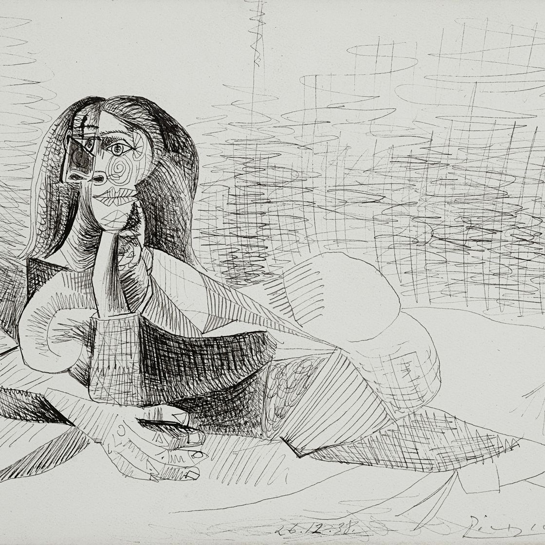 Pablo Picasso — Женщина-аллонжер (Дора Маар), изображение 1