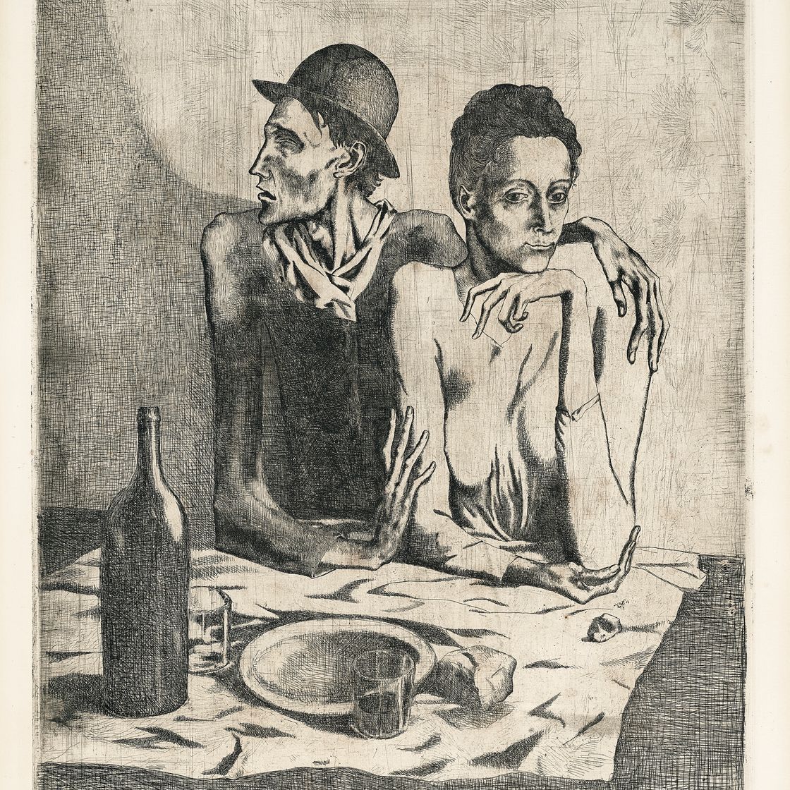 Pablo Picasso — Скромный обед из "Свиты Сальтимбанков"