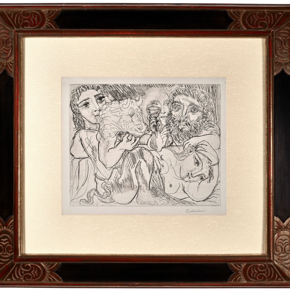 Pablo Picasso — Минотавр, мужчина и женщина, из "Сюиты Воллара", изображение 2