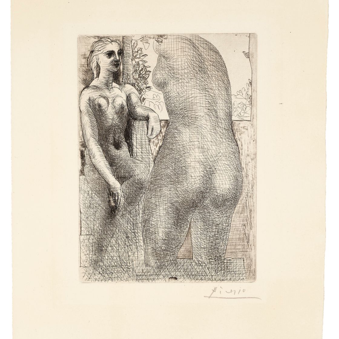 Pablo Picasso — Модель и большая скульптура души из коллекции La Suite Vollard