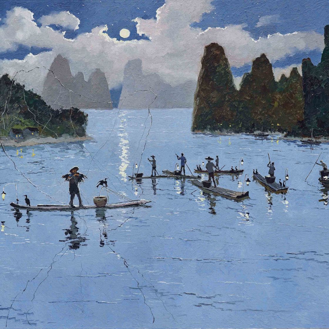 Pang Jiun — Полная луна над рекой Ли