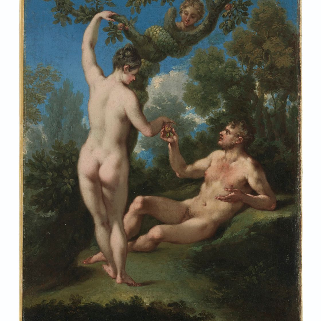 Parmigianino — Искушение Адама и Евы и изгнание из Рая, изображение 2