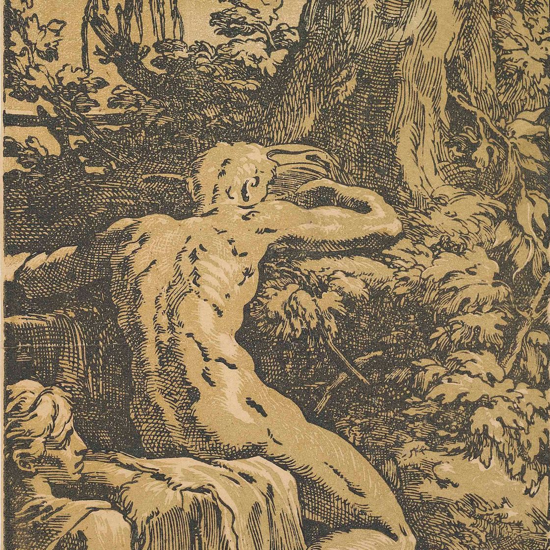 Parmigianino — Нарцисс (Бартш, 48)