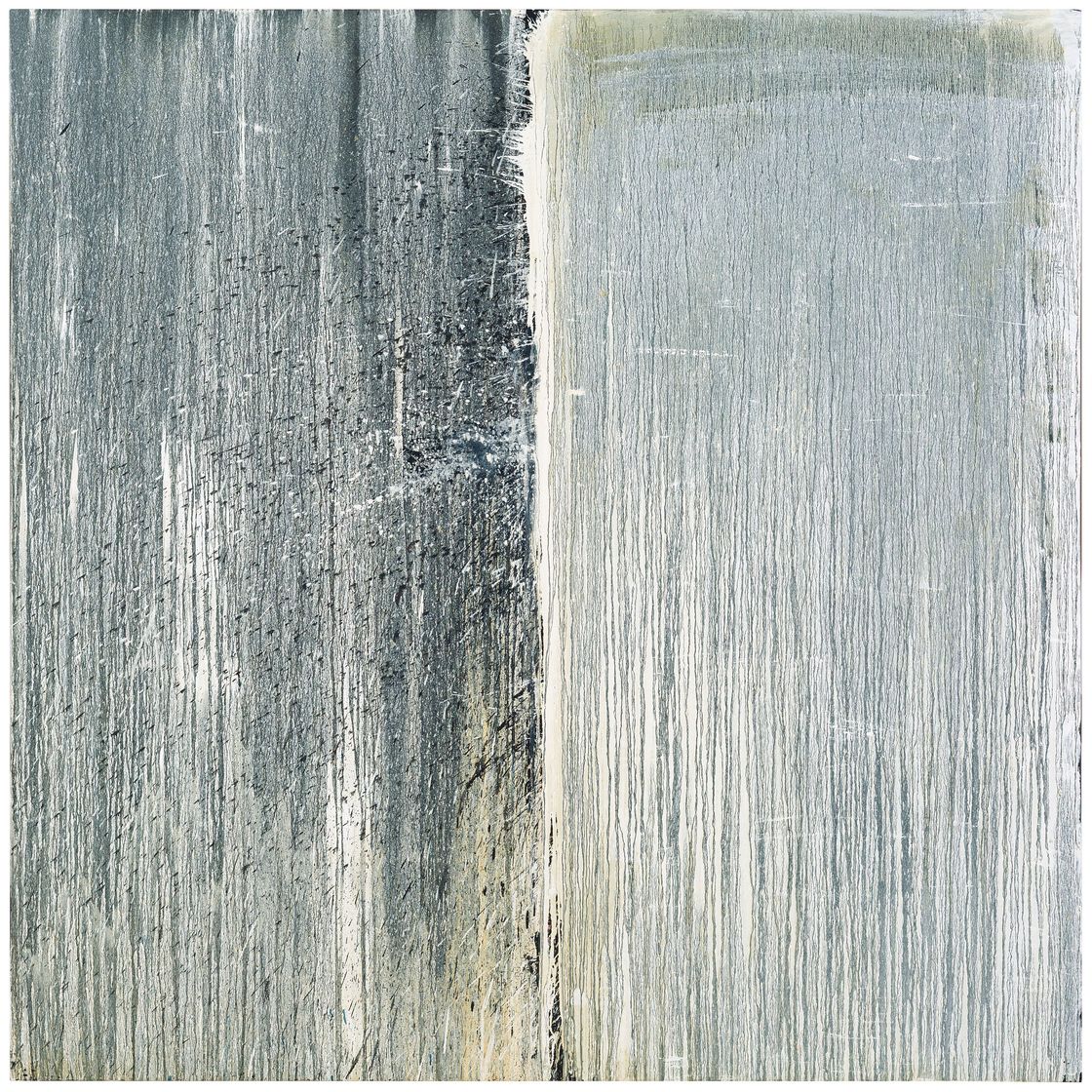 Pat Steir — Двойное белое на черном
