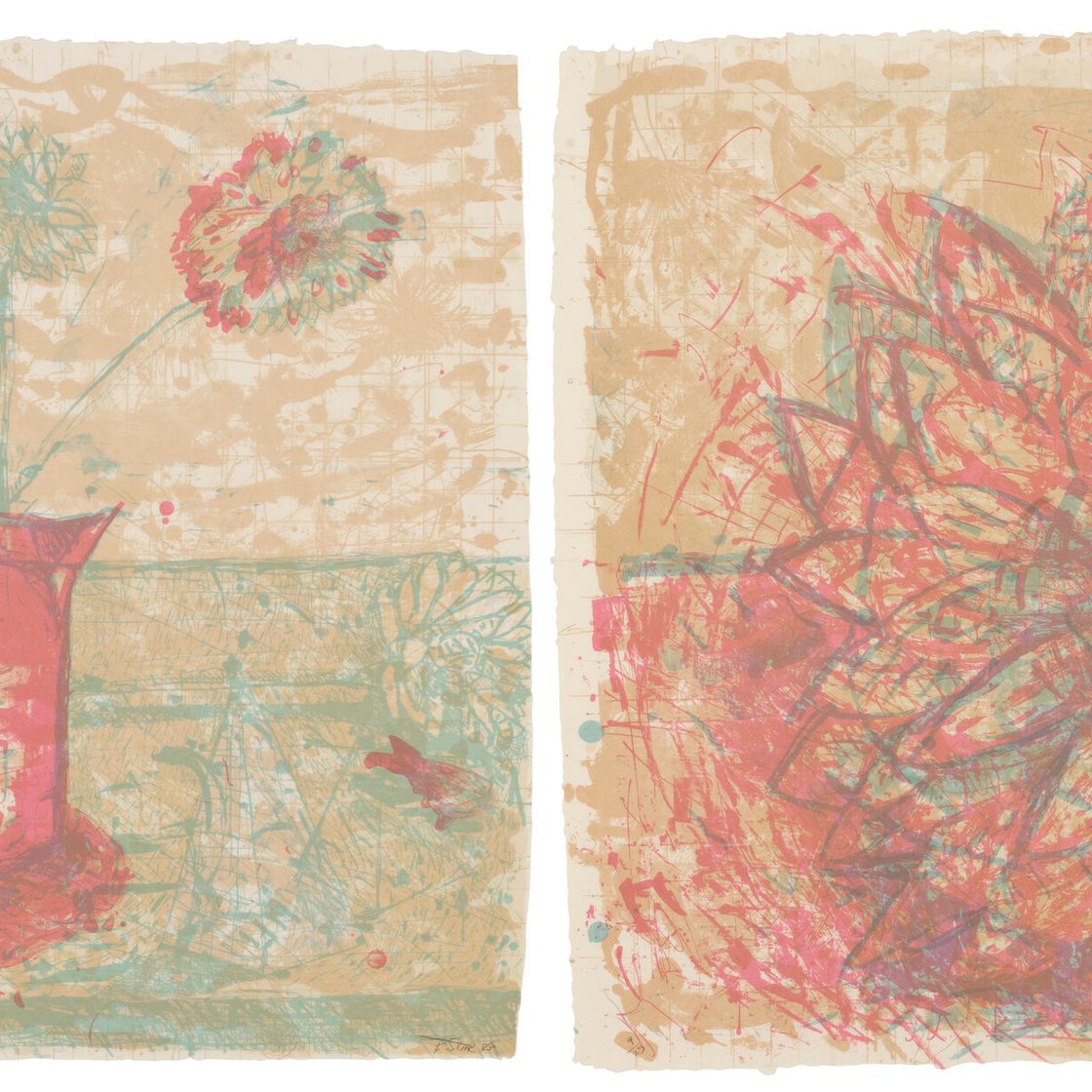 Pat Steir — Форма; Иллюзия: два отпечатка