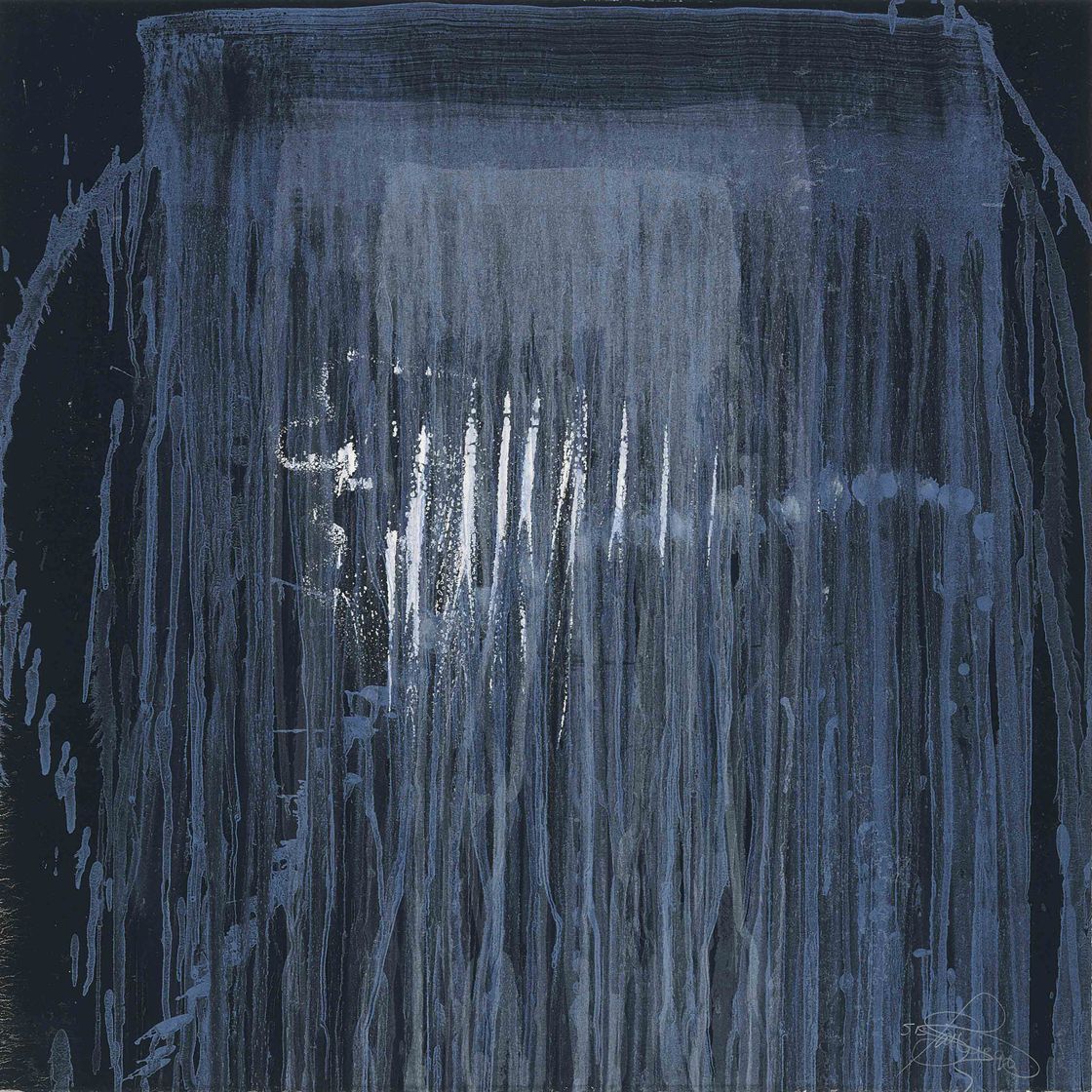 Pat Steir — Голубой водопад