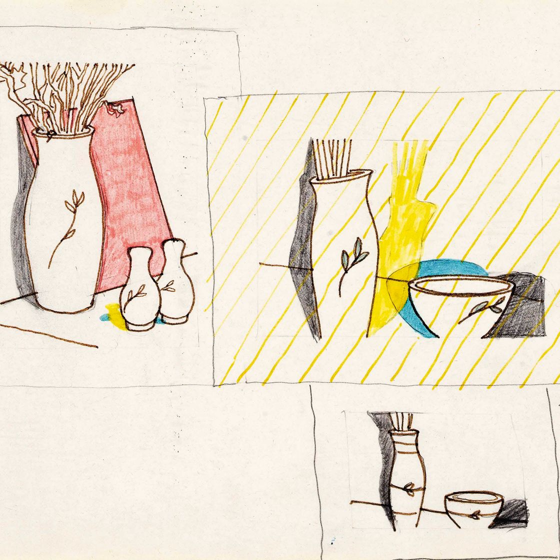 Patrick Caulfield — Рисование в альбоме для рисования