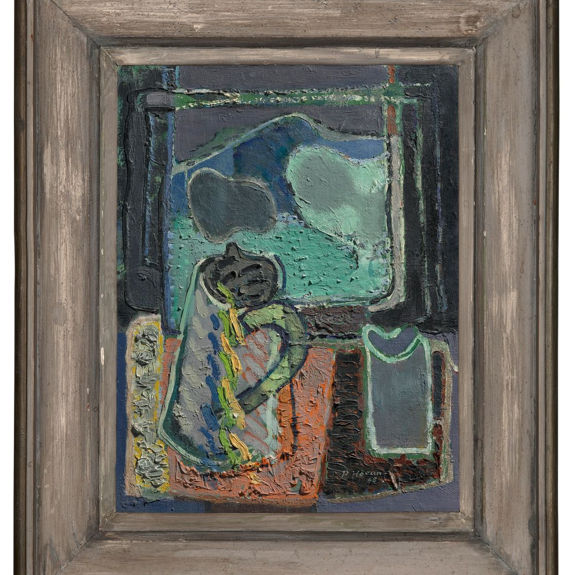 Patrick Heron — НАТЮРМОРТ С ОЛОВЯННЫМ КУВШИНОМ : 1948, изображение 2