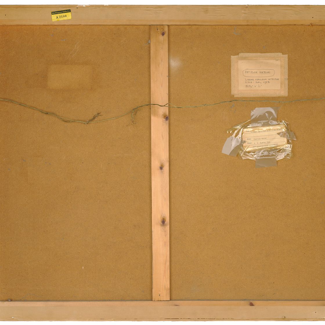 Patrick Heron — Линейный лазурный цвет с пятью дисками : май 1968 года, изображение 3