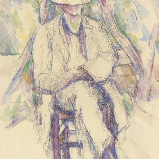 Paul Cézanne — Портрет де Валье