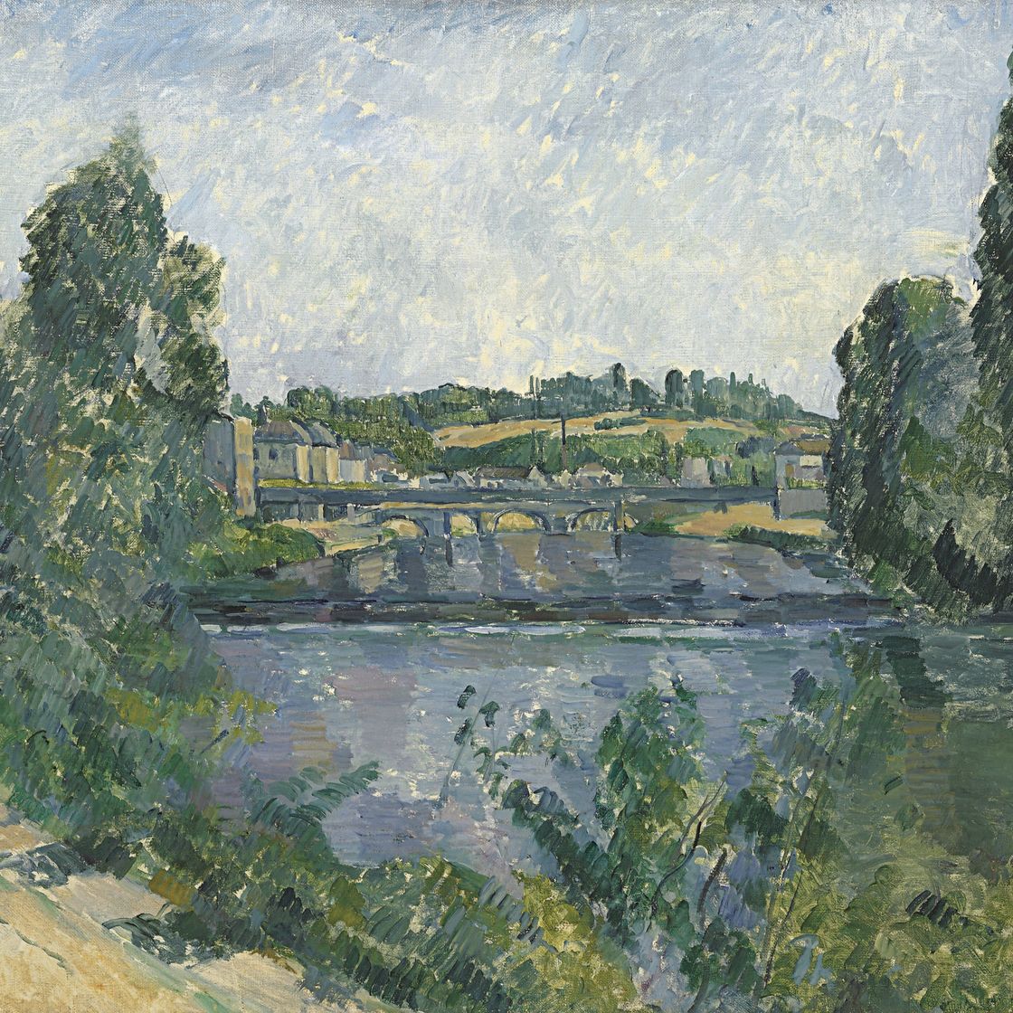 Paul Cézanne — Мост и заграждение в Понтуазе