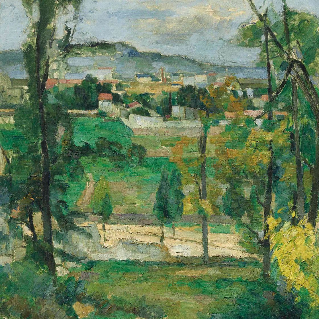 Paul Cézanne — Деревня Дерьер-де-Арбр, Иль-де-Франс