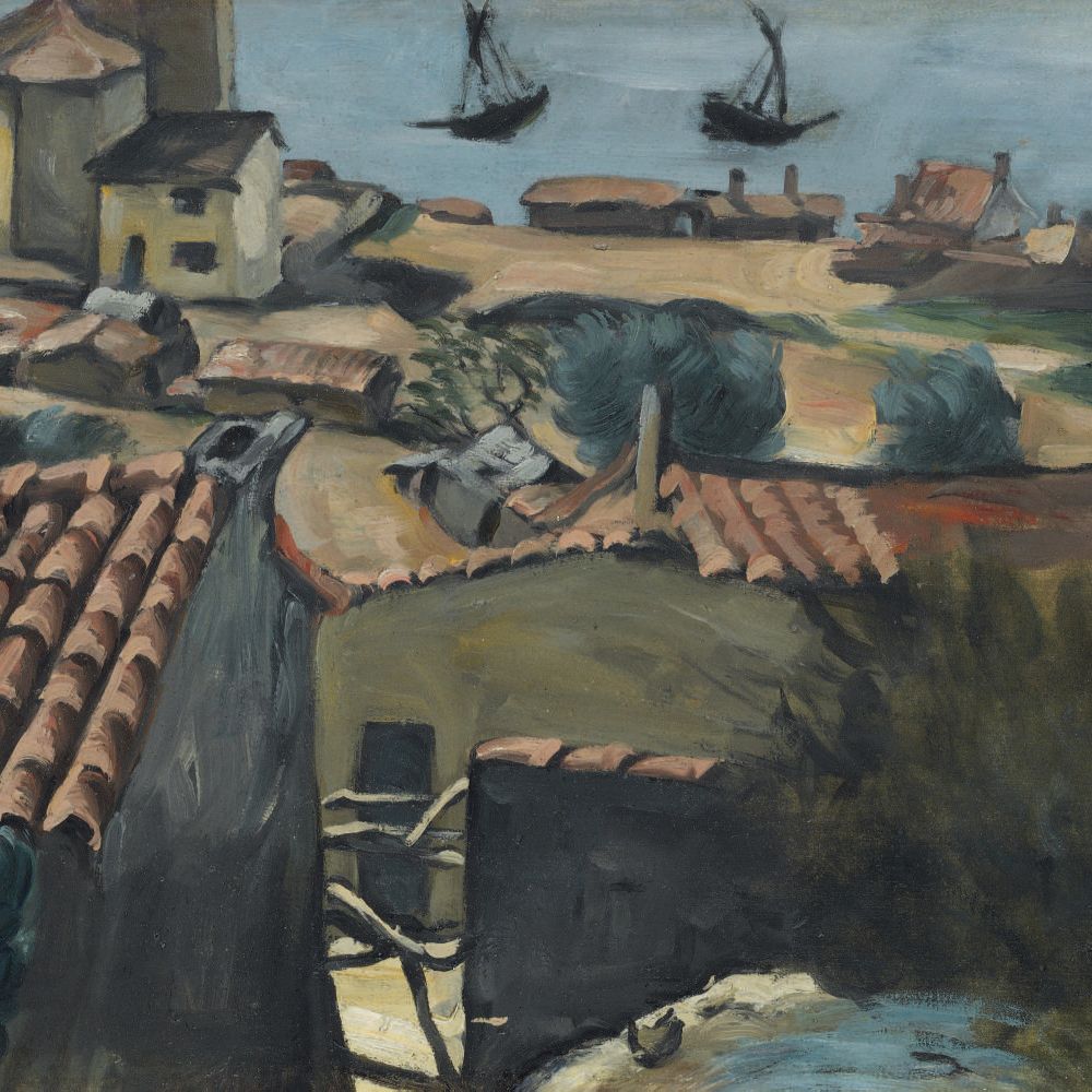 Paul Cézanne — Деревня туристов на л'Эстаке