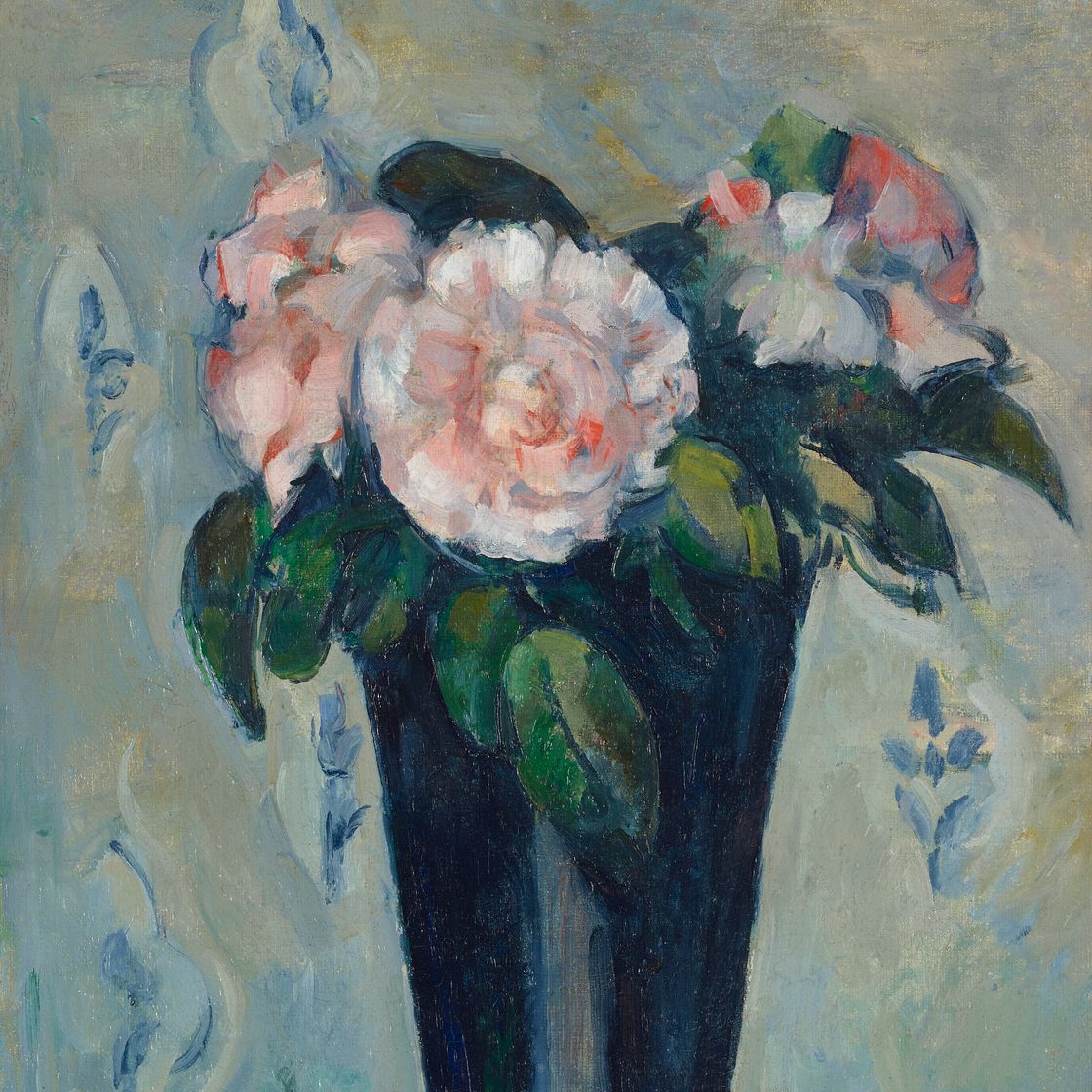 Paul Cézanne — Темная голубая ваза, изображение 1