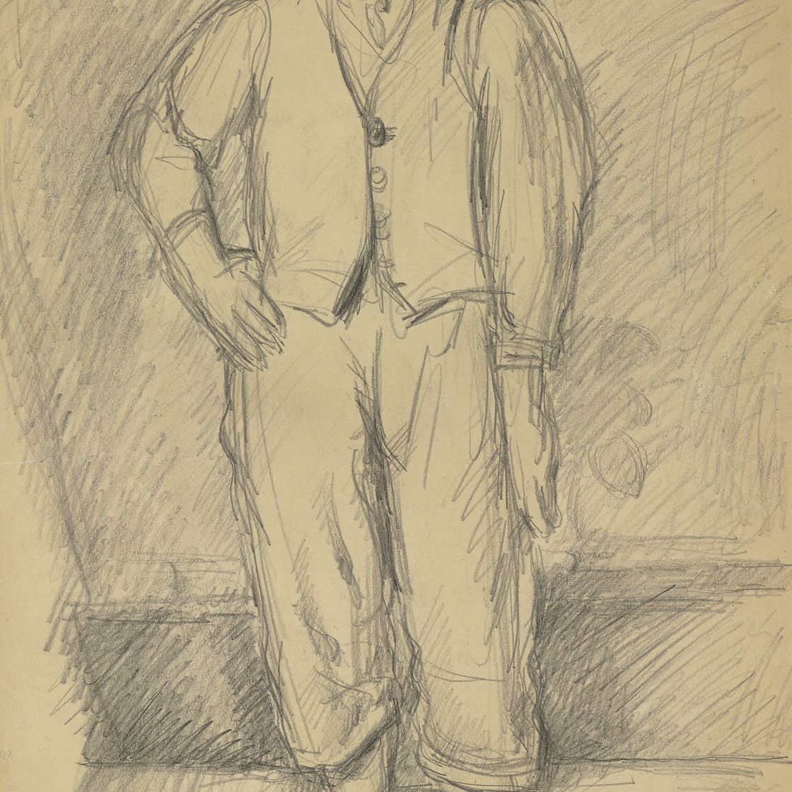 Paul Cézanne — Портрет сына художника (спереди); Сценарный иллюстратор романтических сцен (сзади)