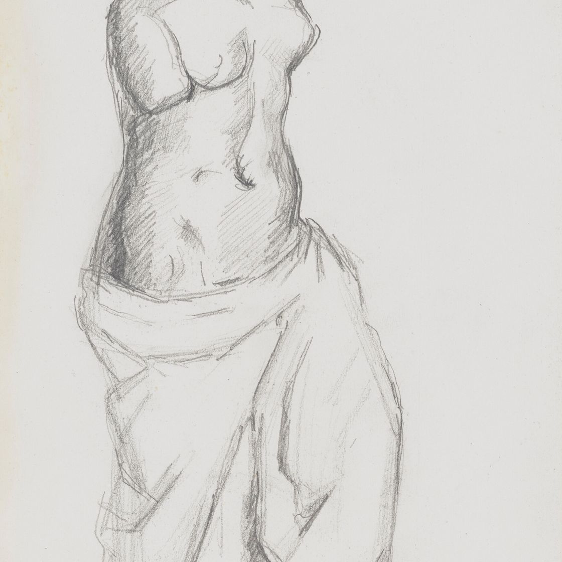 Paul Cézanne — Античный образ: Венус Милосский (справа) ; Нюансовый этюд (сзади), изображение 1