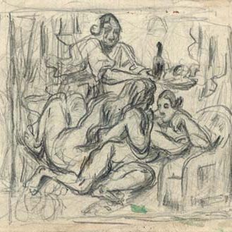 Paul Cézanne — Этюд для Апре-Миди в Неаполе