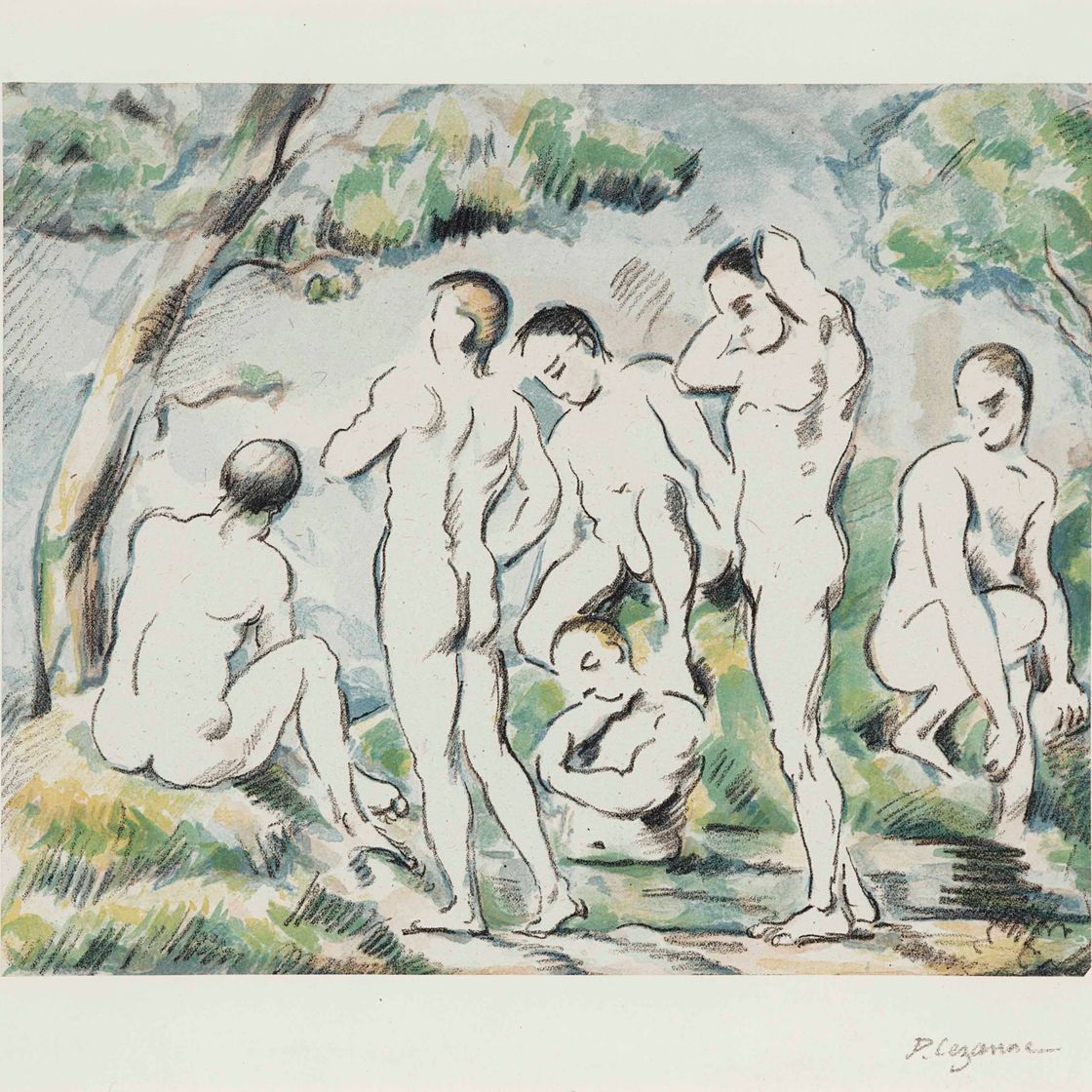 Paul Cézanne — Пирожки, маленькая тарелочка