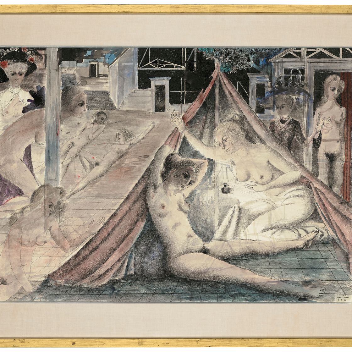 Paul Delvaux — Румяный тент, изображение 2