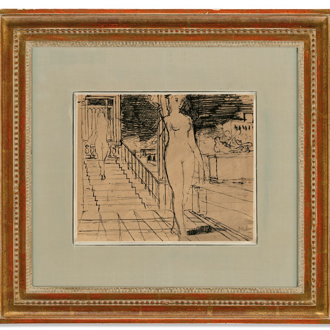 Paul Delvaux — Этюд для "Л'Эскалера", изображение 4