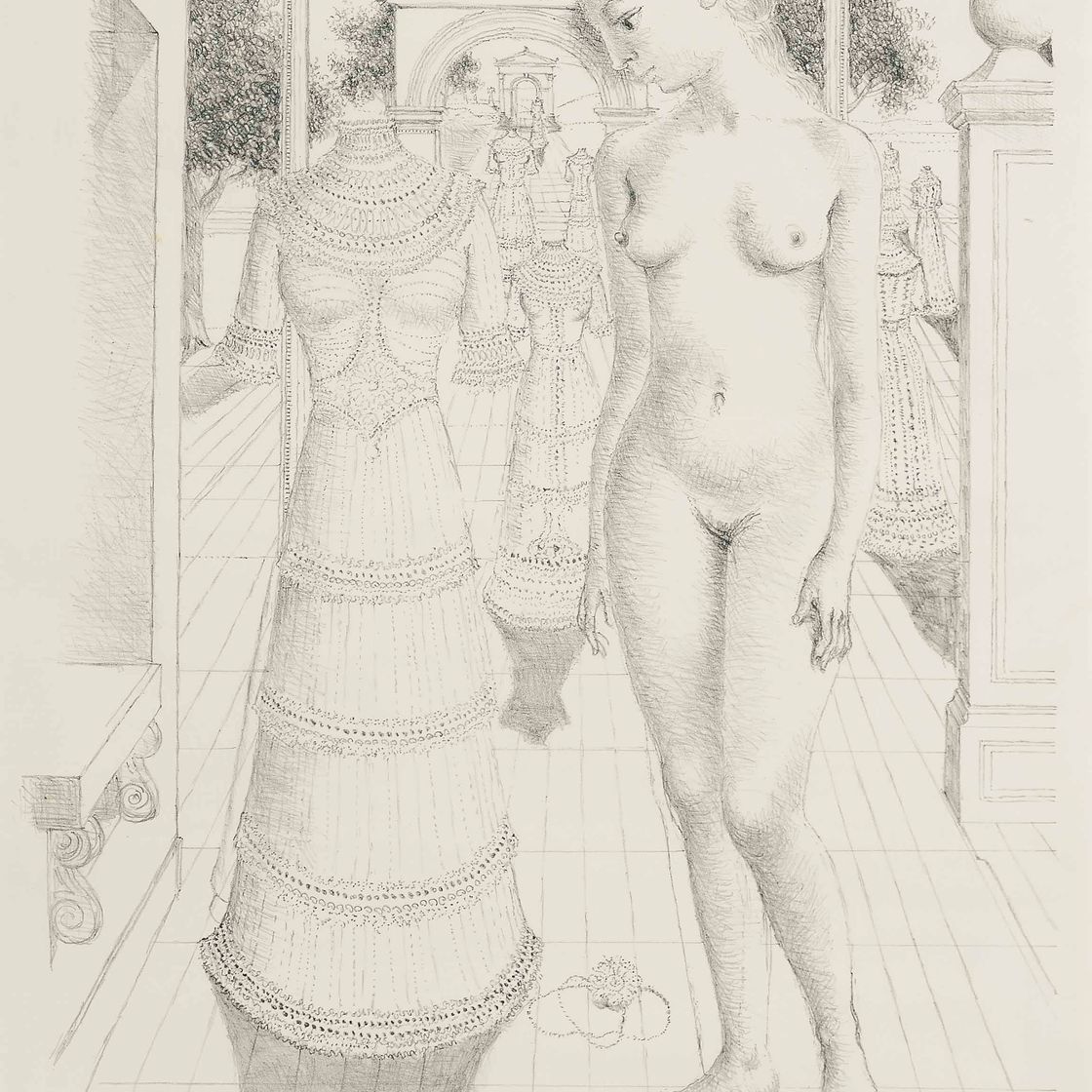 Paul Delvaux — Воскресное платье (Джейкобу 18)