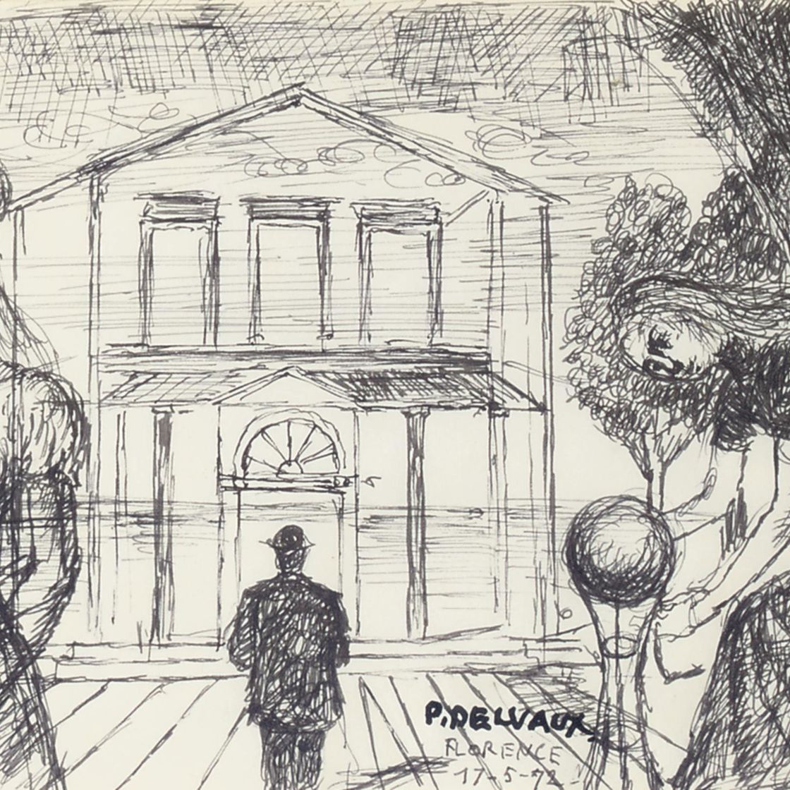 Paul Delvaux — Исследование для "Весталок" (1972)