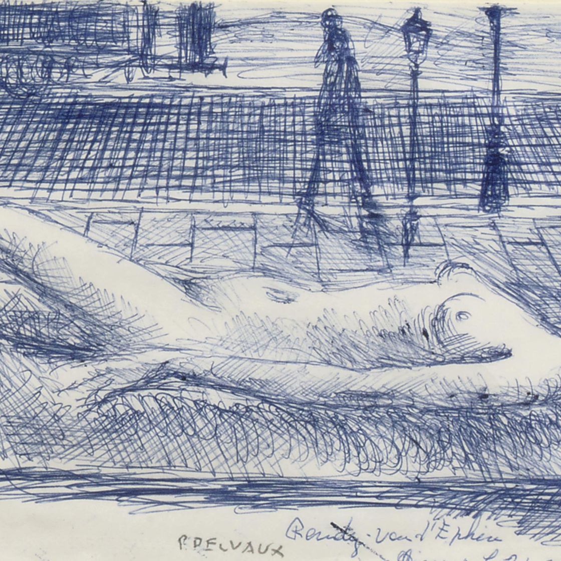 Paul Delvaux — Исследование для фильма "Свидание с Эфесом" (1973)