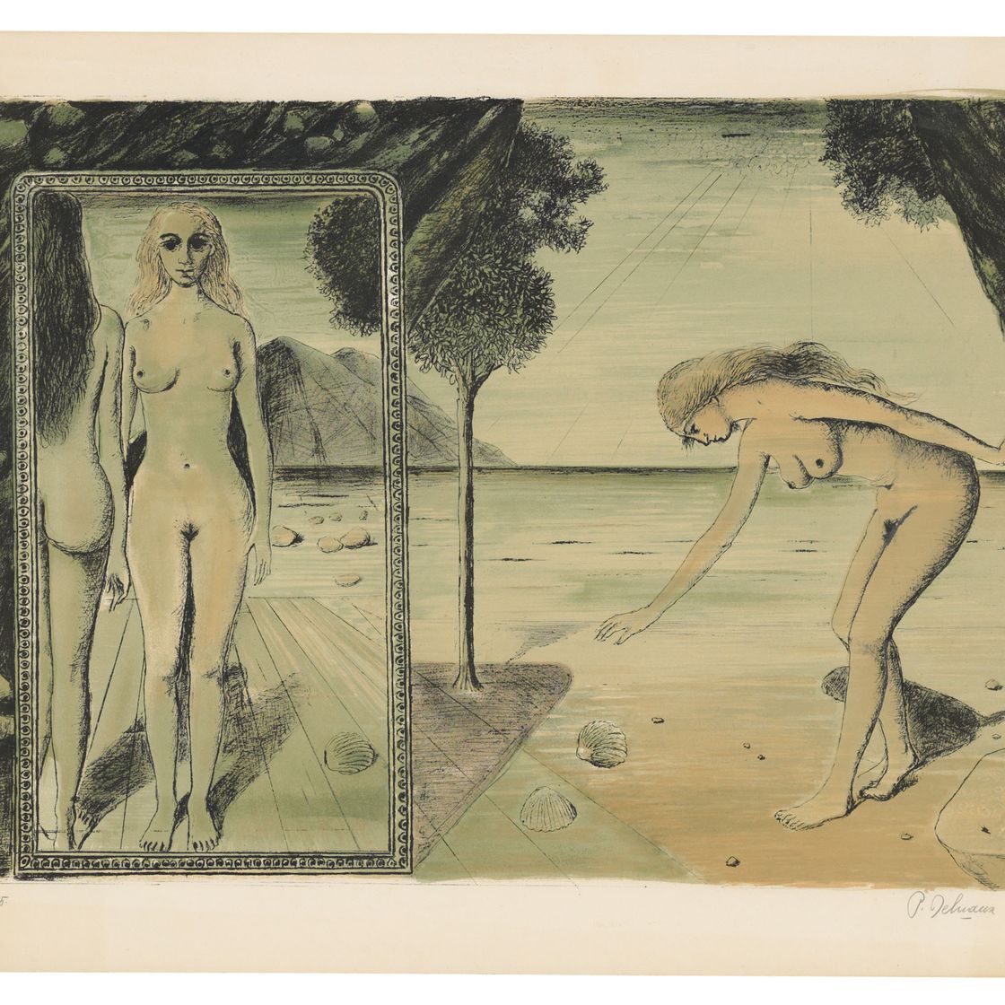 Paul Delvaux — Пляж
