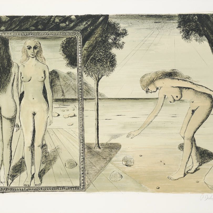 Paul Delvaux — Пляж (J. 60)