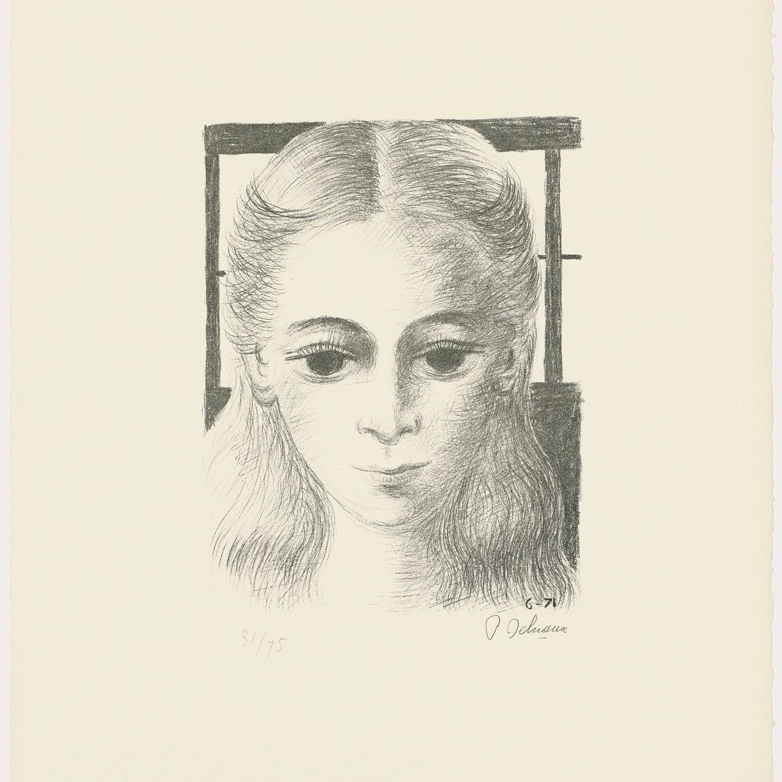 Paul Delvaux — Энн, Анфас