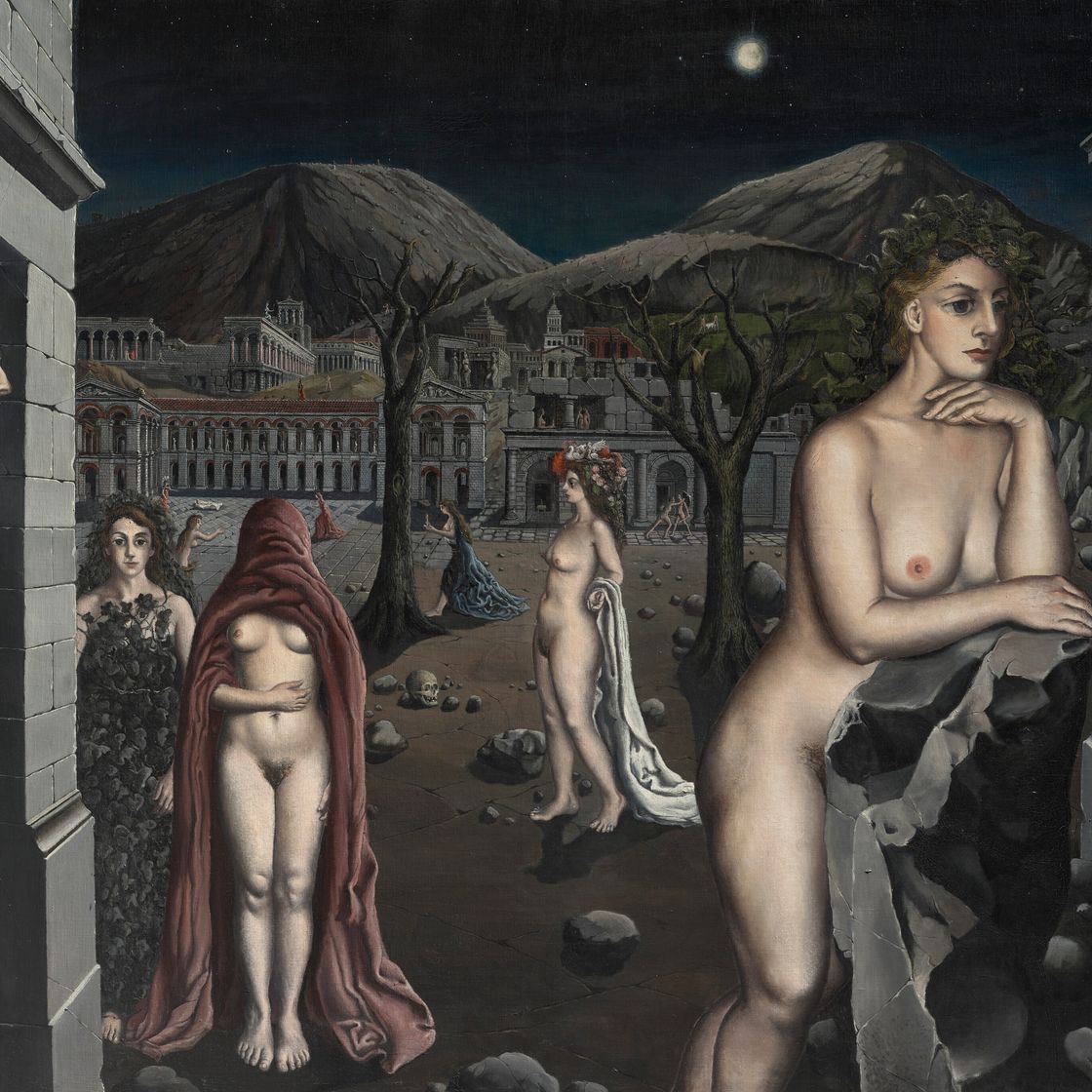 Paul Delvaux — Ла-вилль-эндорми, изображение 1