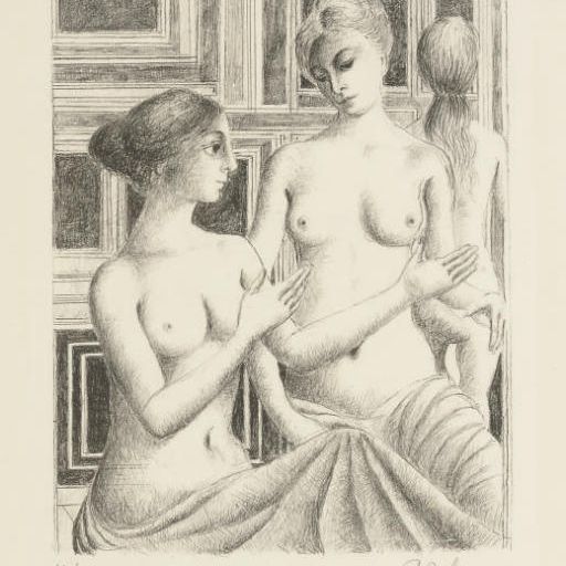 Paul Delvaux — Беседа в Лос-Анджелесе (Джейкоб, 93)