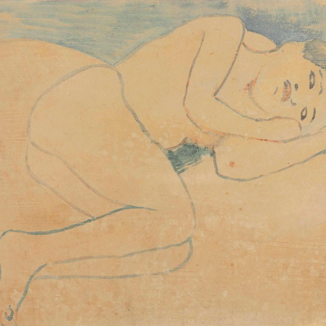 Paul Gauguin — Молодая бретонка (Новый диван)
