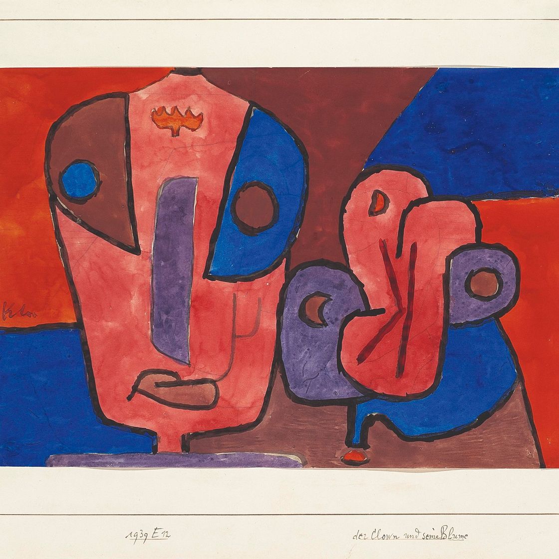 Paul Klee — Клоун и синяя сена