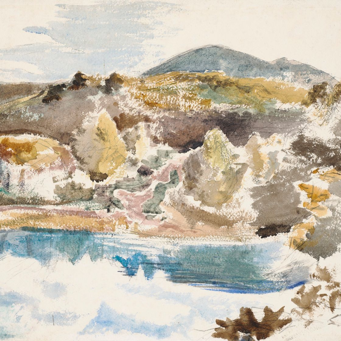Paul Nash — Голубой бассейн, изображение 1
