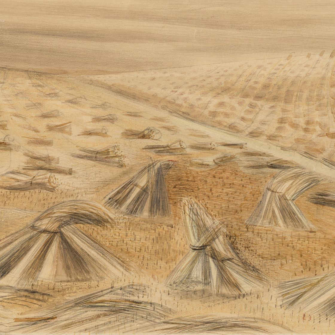 Paul Nash — Корнфилд, Эйвбери, изображение 1