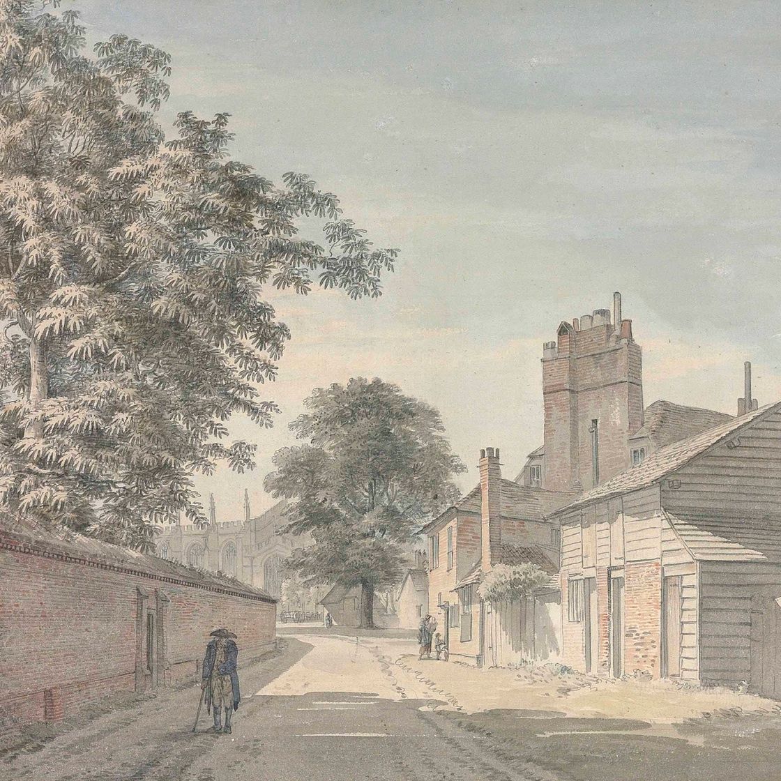 Paul Sandby — Вид на Итонский колледж с северо-востока
