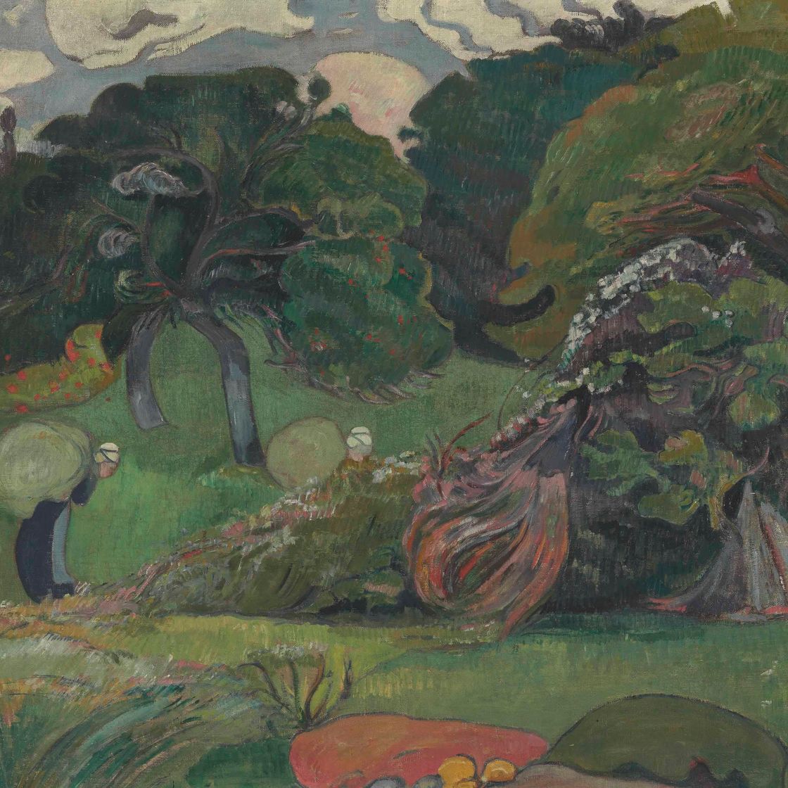 Paul Sérusier — Два лавандовых дерева на берегу каскада