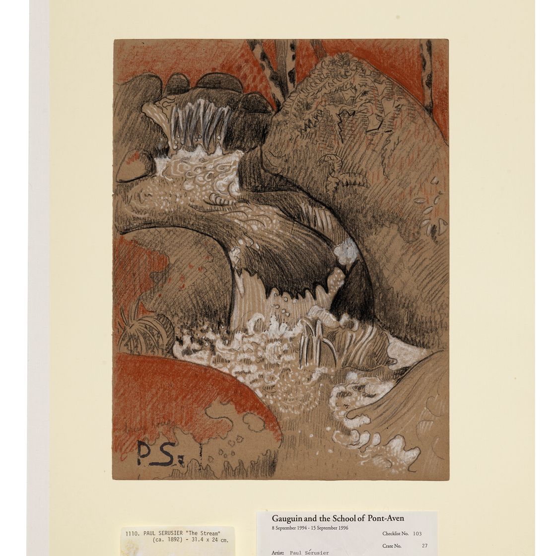 Paul Sérusier — Козлы отпущения ( задом наперед ); "Этюды о деревьях " ( оборотная сторона ), изображение 2