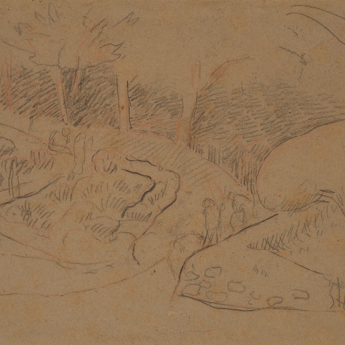 Paul Sérusier — Любовник ( справа ) ; Бретонский этюд ( сзади )