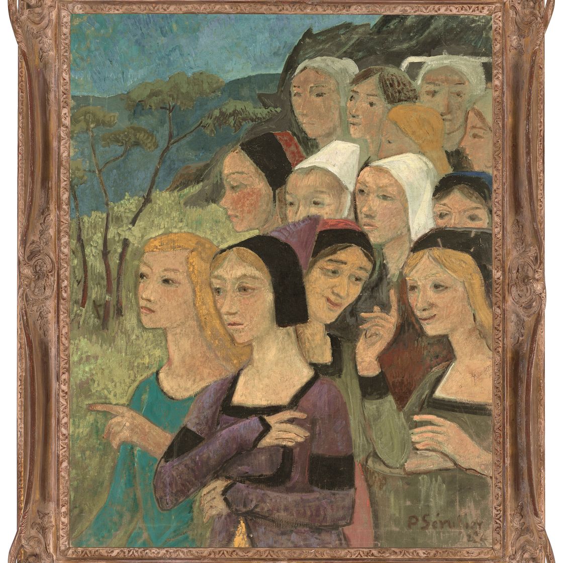 Paul Sérusier — Фрагмент декора, тет-а-тет при распределении пентаклей, изображение 2
