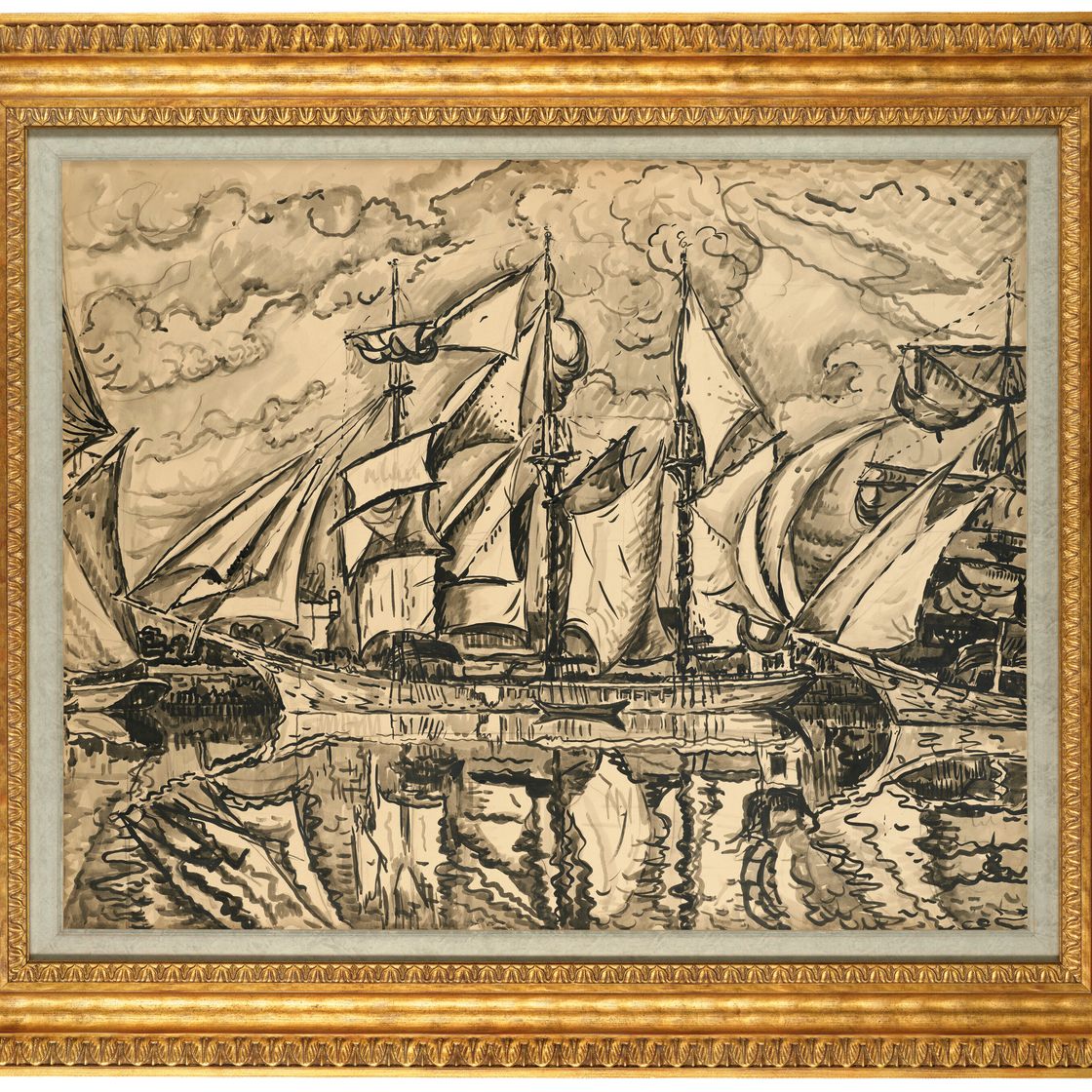 Paul Signac — Труа-матс-терре-невас. Вуаля! Сен-Мало, изображение 2