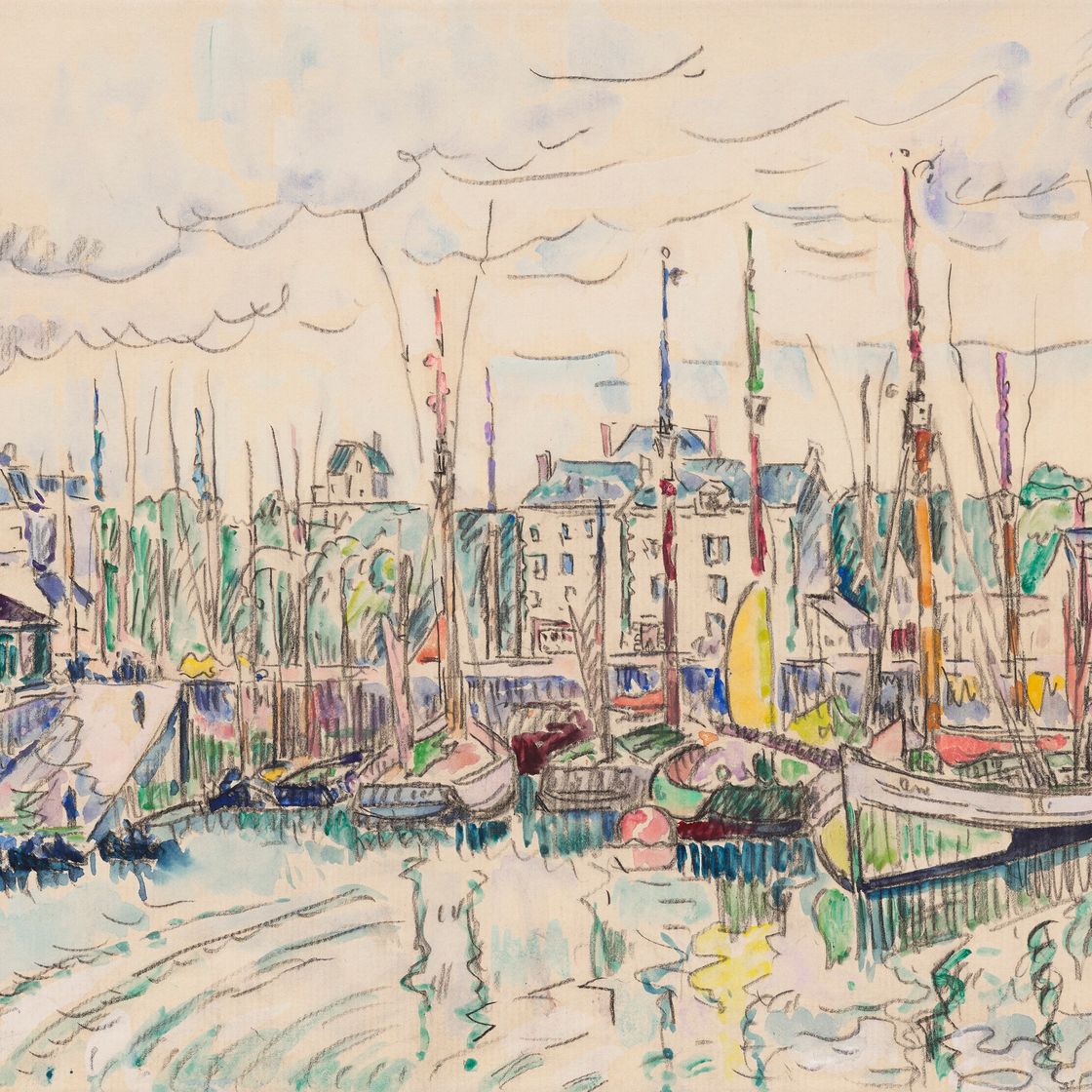 Paul Signac — Груа. Тонье в порту, изображение 1