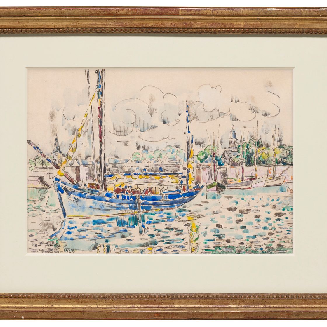 Paul Signac — Конкарно. Тонье в порту, изображение 2