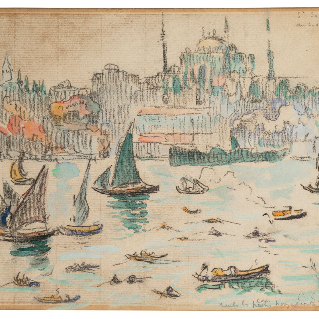 Paul Signac — Константинополь, Сент-Софи, изображение 2