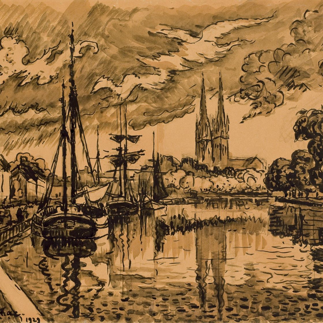 Paul Signac — Этюд для "Одежды кемпера"