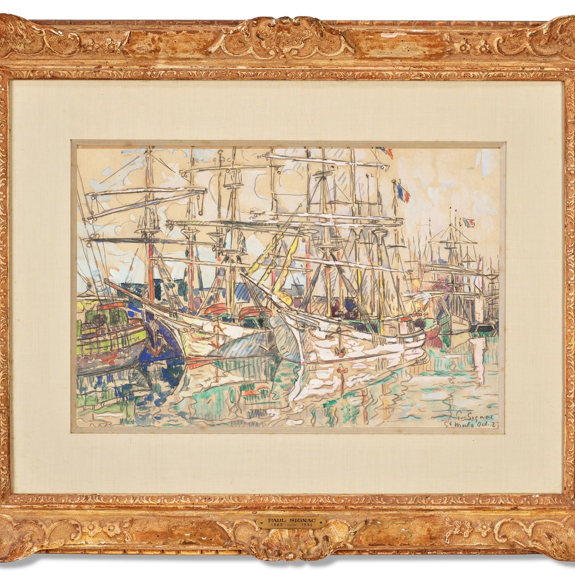 Paul Signac — Сен-Мало, набережная Летты, изображение 2