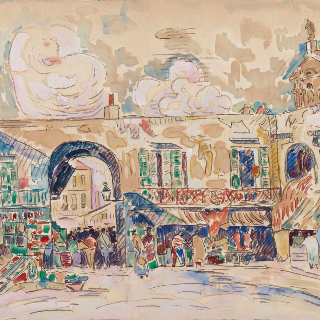 Paul Signac — Ницца (jour de marché)