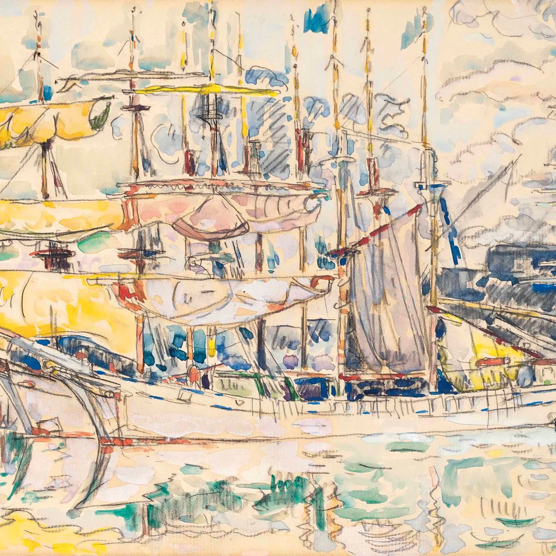 Paul Signac — Сен-Мало. Набережная Терреневас