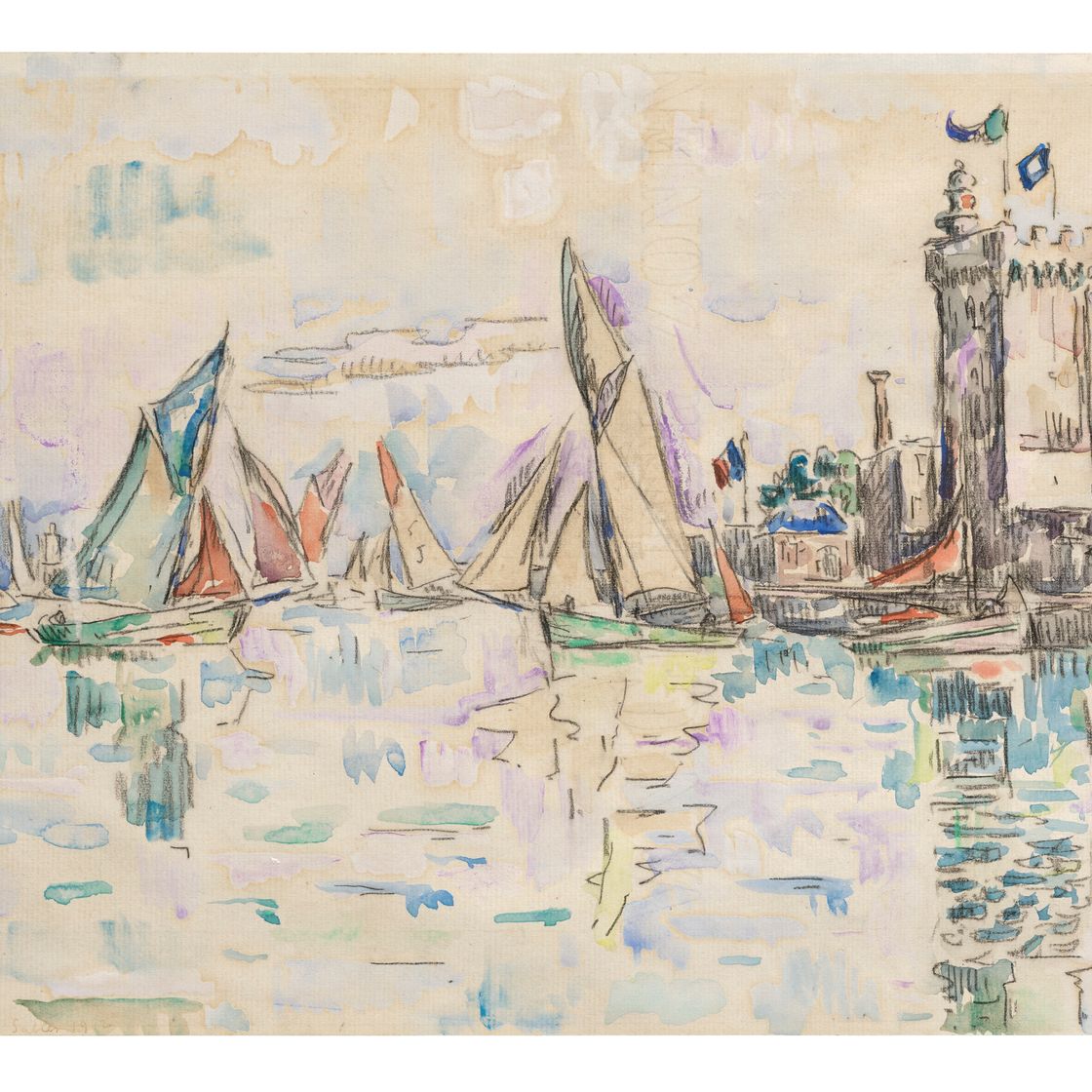 Paul Signac — Сабль-д'Олон, ла-тур-д'Арундель, изображение 1